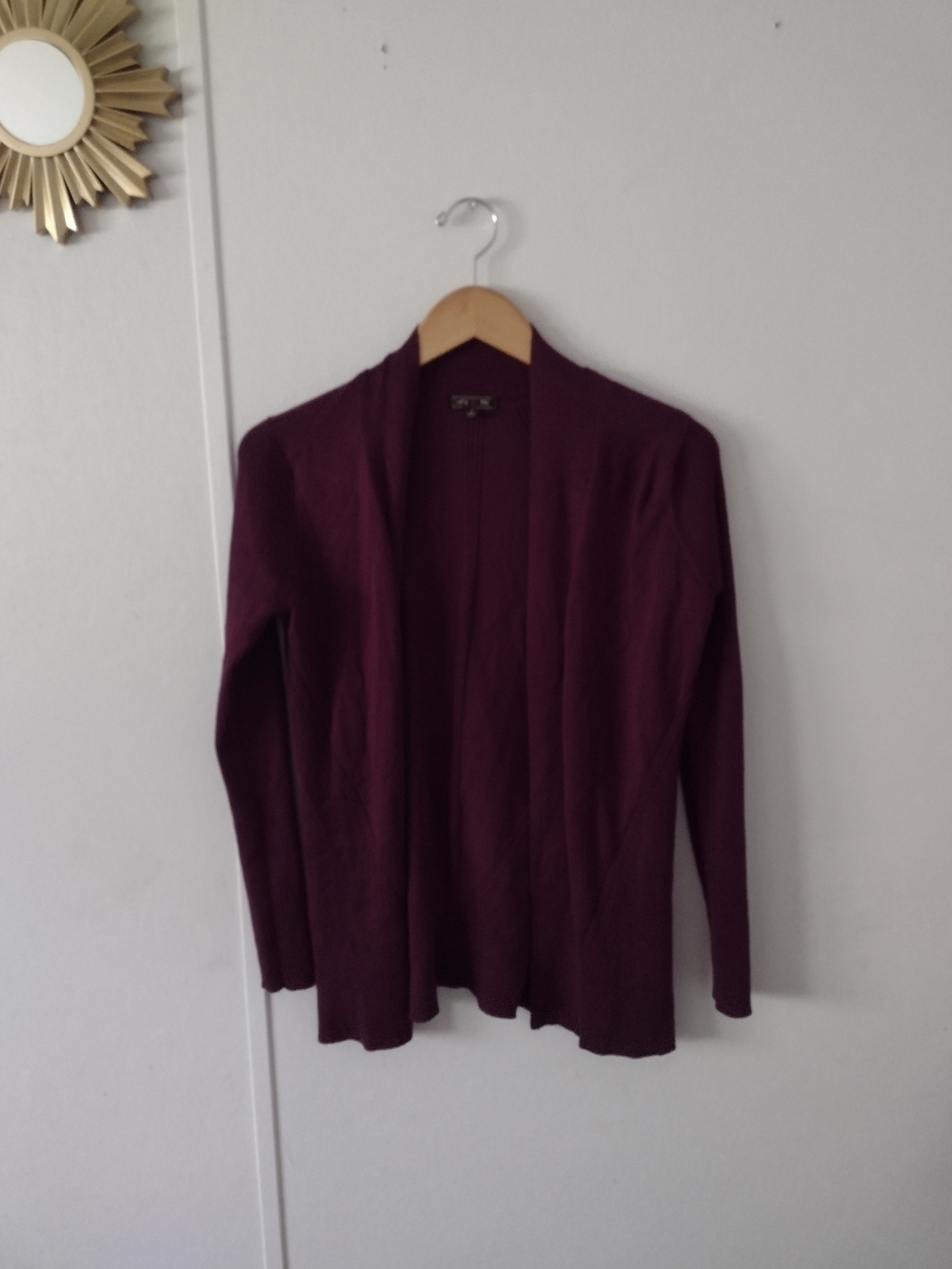 Lety & Me Purple Open Cardigan